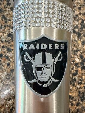 NWT Las Vegas Raiders Stainless Tumbler with Rhinestones